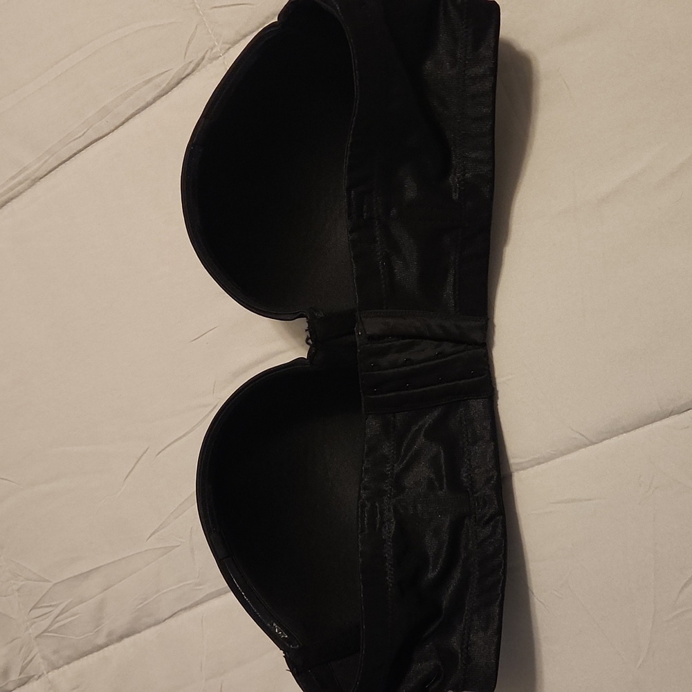 Cacique Elegant Black Strapless Bra 38C - Picture 4 of 5